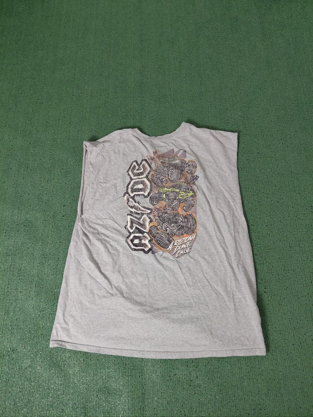 AZ/DC Arizona Dune Crüe Dune Buggies Desert Outdoors Gray Cutoff Sz XL
